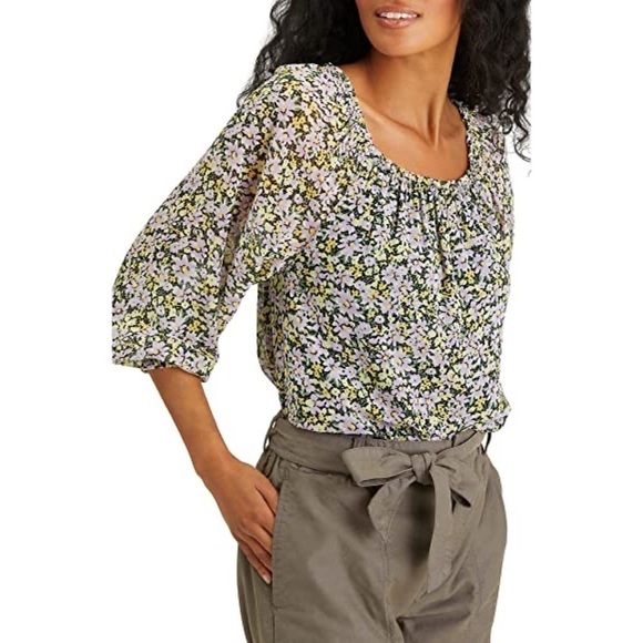 SANCTUARY Floral Top Blouse medium - Picture 7 of 8